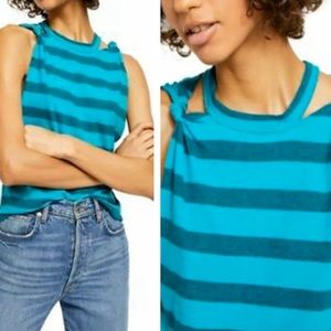 *JUST REDUCED* 
Free People The Twist Stripe Tank Top shirt Large medium